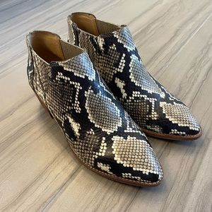 Madewell Snakeskin Bootie